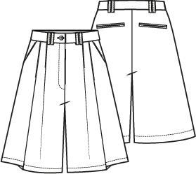 Knipmode 2508-12 bermuda