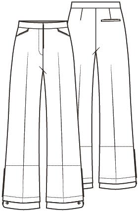 Knipmode 2606-14 broek