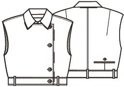 Knipmode 2606-18 gilet