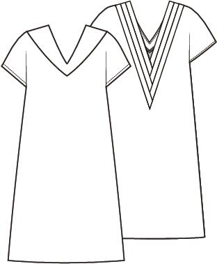 Knipmode 2603-19 jurk