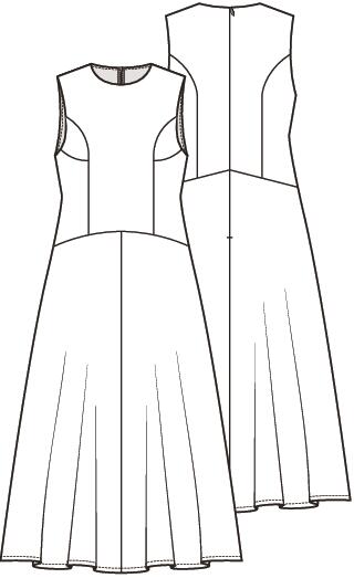 Knipmode 2606-02 jurk
