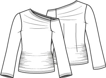 Knipmode 2510-21 top