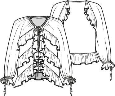Knipmode 2508-22 blouse