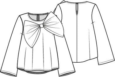 Knipmode 2511-23 top