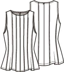 Knipmode 2605-23 top