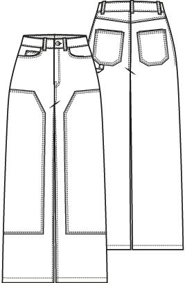 Knipmode 2504-24 broek