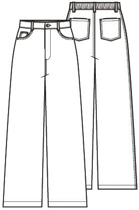Knipmode 2604-03 broek