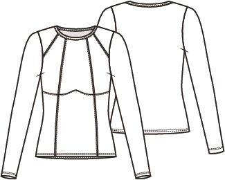 Knipmode 2602-37 top