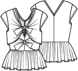 Knipmode 2604-07 top