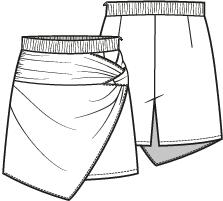Knipmode 2508-07 skort