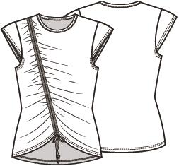 Knipmode 2605-08 top