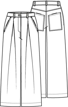 Knipmode 2411-08 broek