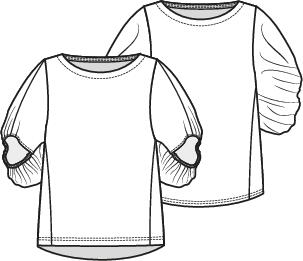 Knipmode 2402-19 top