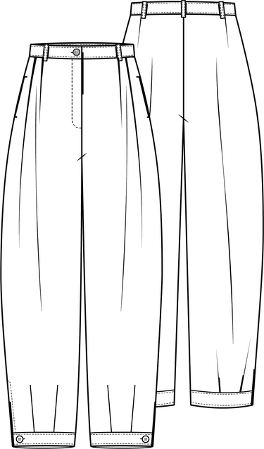 Knipmode 2404-16 broek