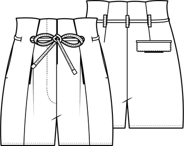 Knipmode 2404-18 broek + bermuda
