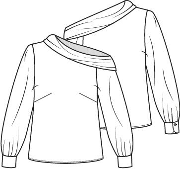 Knipmode 2405-22 top