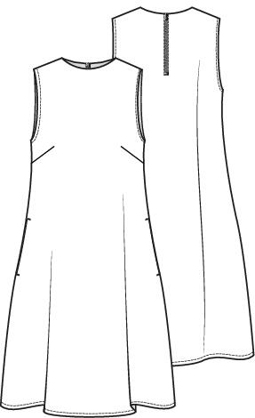 Knipmode 2407-17 jurk