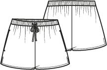 Knipmode 2408-11 short