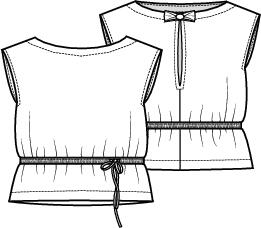 Knipmode 2408-32 top