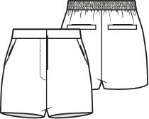 Knipmode 2410-04 short