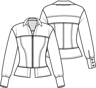 Knipmode 2501-02 blouse