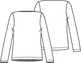 Knipmode 2502-18 top