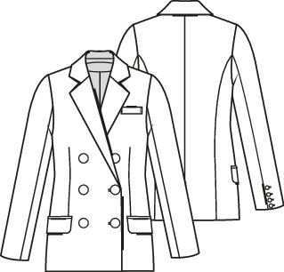 Knipmode 2311-17 blazer en mouwloze blazer