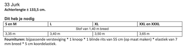 Knipmode 2609-33 jurk
