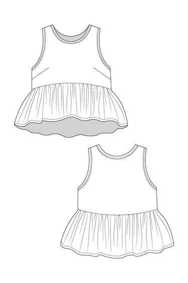 Named Clothing Taimi - jurk + top pdf-patroon
