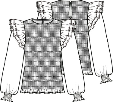 Knipmode 2308-16 top