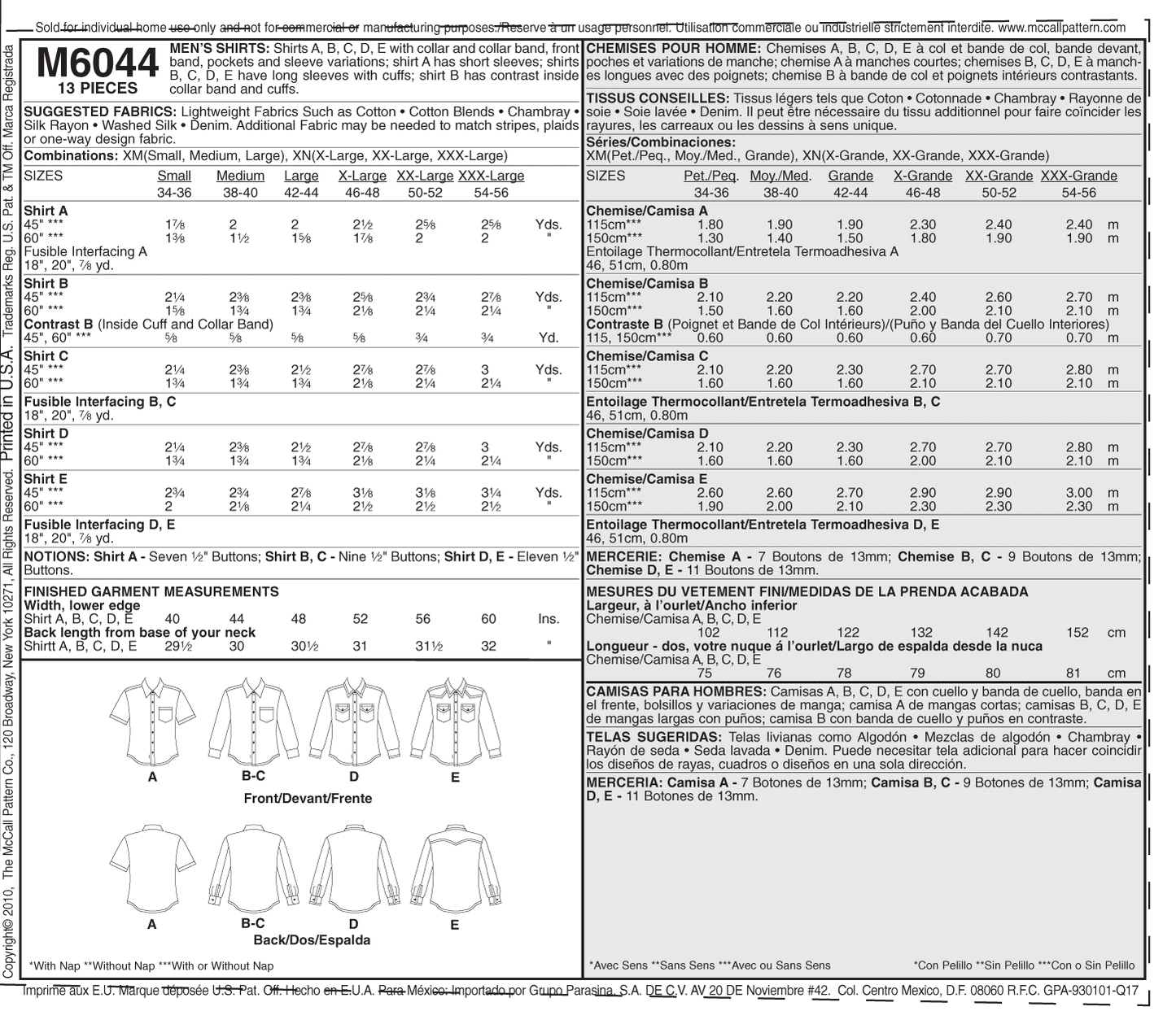 McCall's - M6044