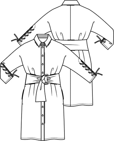 Knipmode 1804-14 jurk