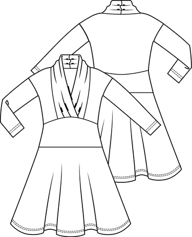 Knipmode 1804-17 jurk