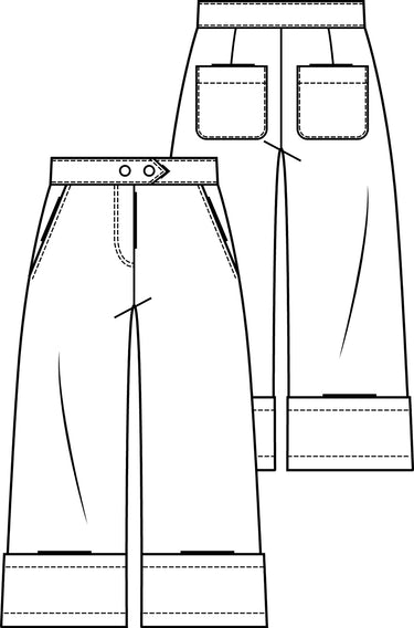 Knipmode 1809-16 broek