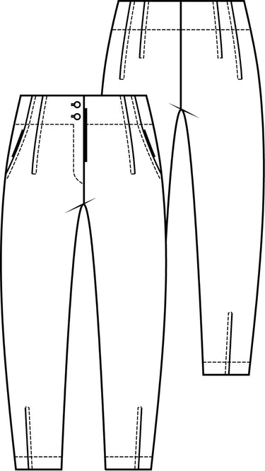Knipmode 1811-24 broek