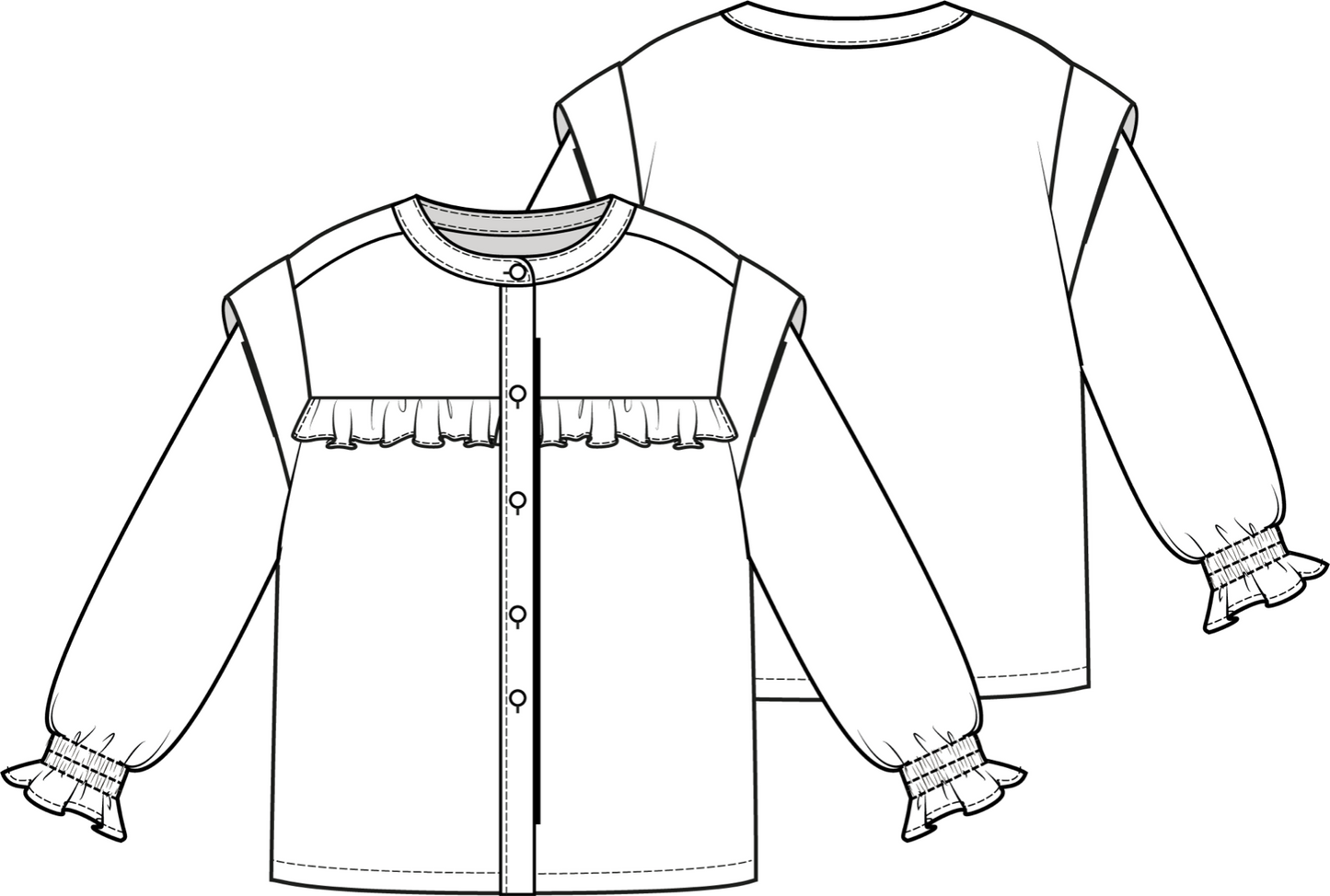 KNIPkids 2201-11 blouse