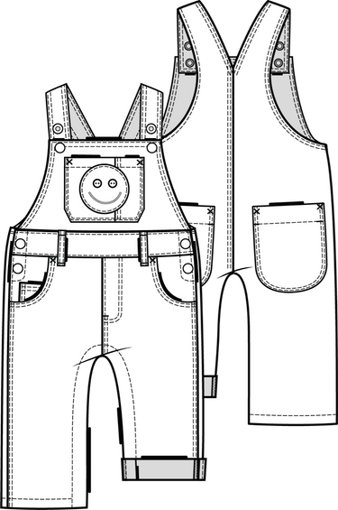 KNIPkids 2201-04 tuinbroek