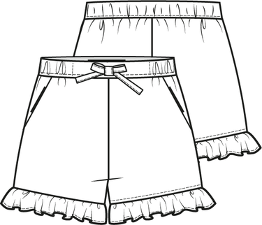 KNIPkids 0223 - 13 - Short - Modeltekening