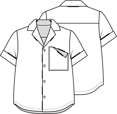 KNIPkids 0223 - 17 - Blouse - Modeltekening
