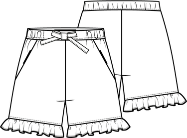 KNIPkids 0223 - 25 - Short - Modeltekening