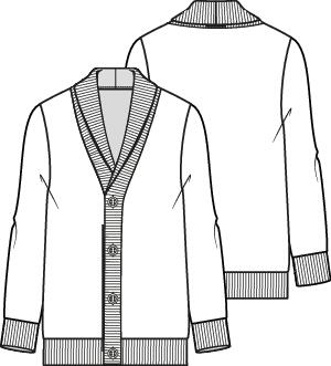 Knipmode 2201-01 vest
