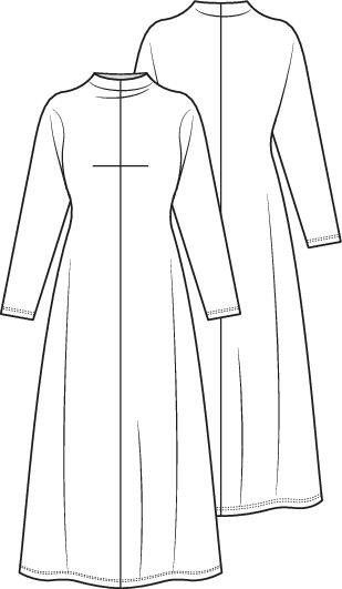Knipmode 2201-02 jurk