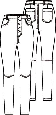 Knipmode 2101-10 broek