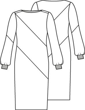 Knipmode 2101-06 jurk