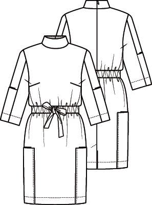 Knipmode 2110-21 jurk