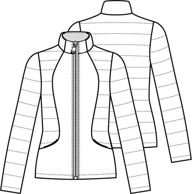 Knipmode 1022 - 14 - Rok modeltekening
