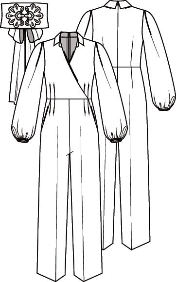 Knipmode 2012-10 jumpsuit+ceintuur