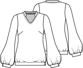 Knipmode 2112-11 top