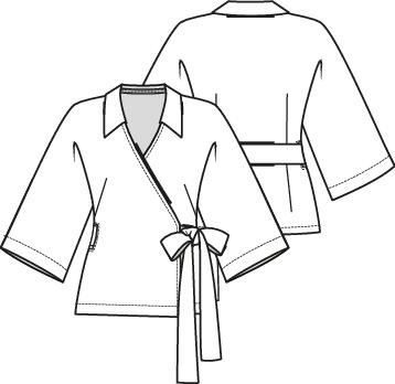 Knipmode 2112-03 wikkeltop