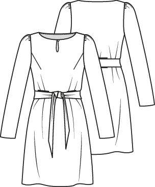 Knipmode 2112-04 jurk